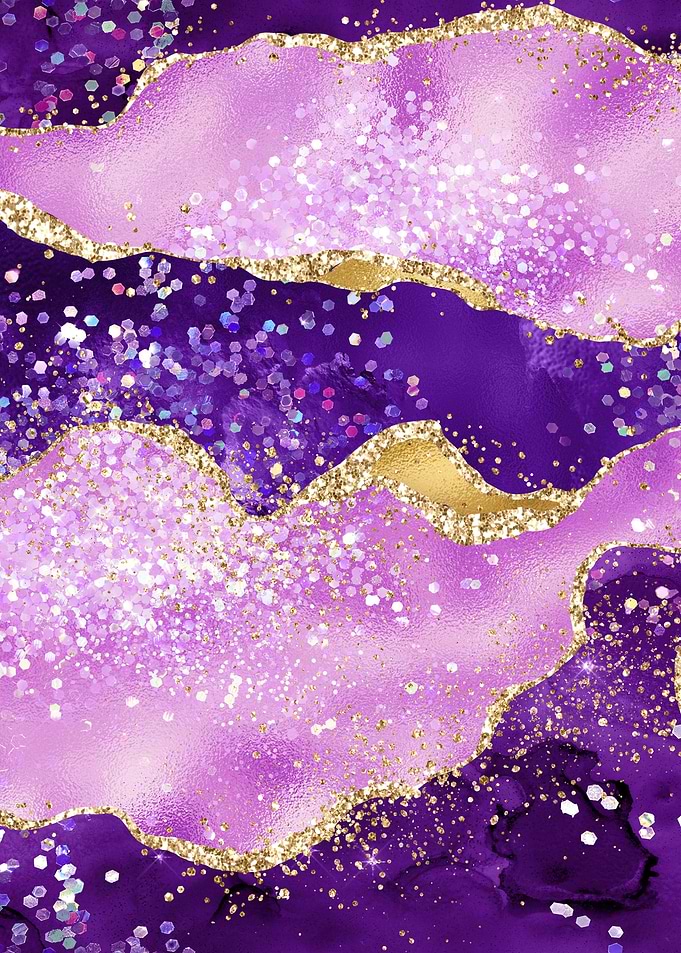 Purple Glitter Agate 02