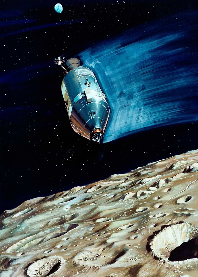 Apollo Satellite In Orbit
