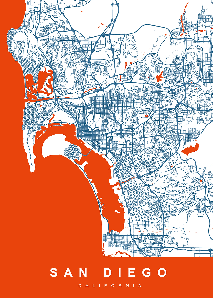 SAN DIEGO Map California