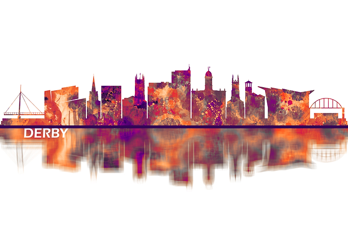 Derby England Skyline