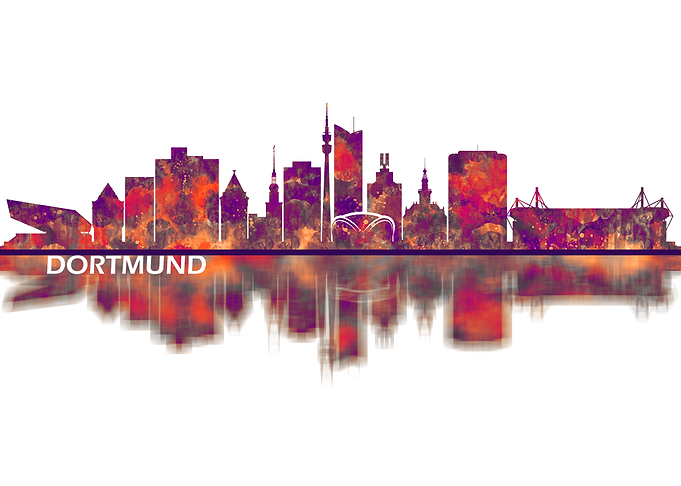 Dortmund Germany Skyline