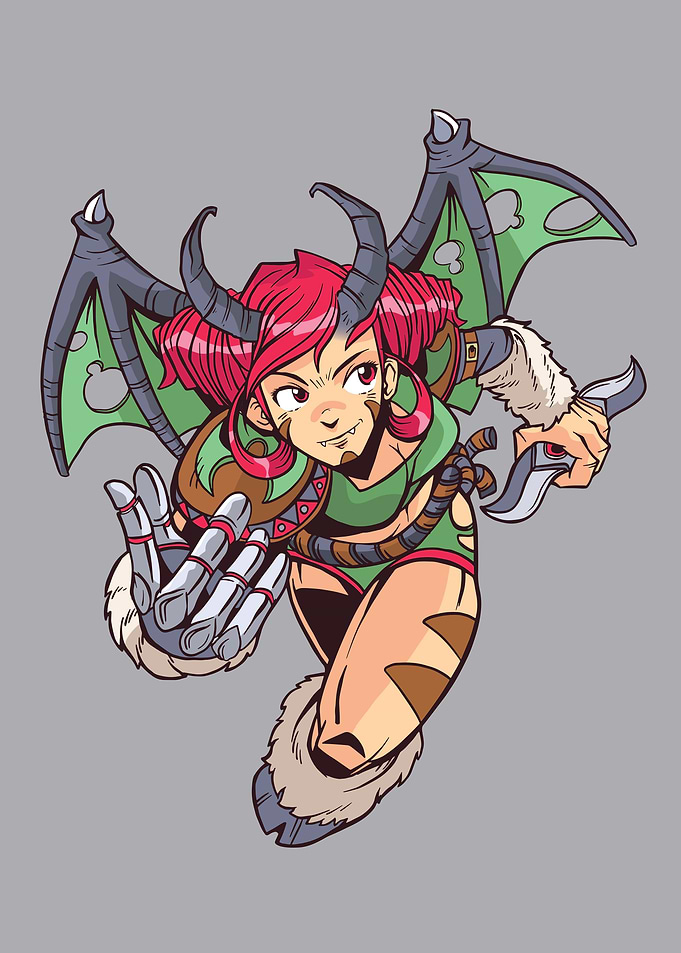 Anime demon girl