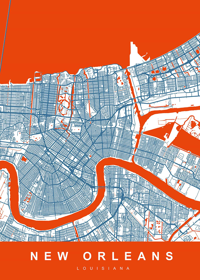 NEW ORLEANS City Map USA