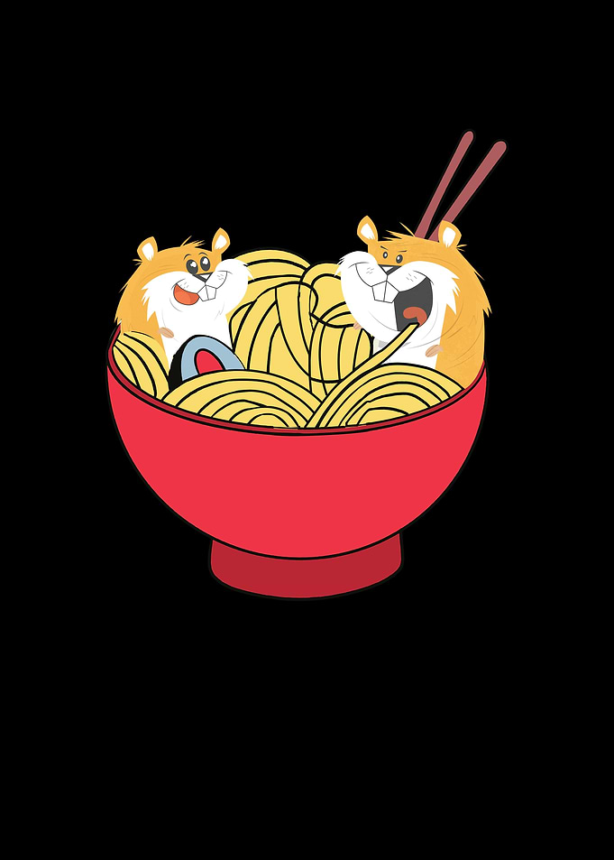 Hamsteramen noodles