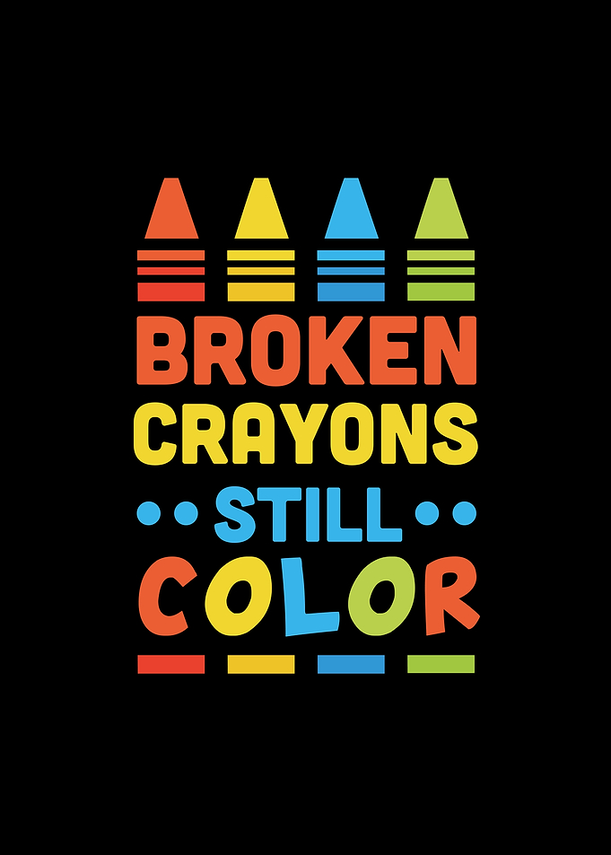 Motivational Broken Crayon