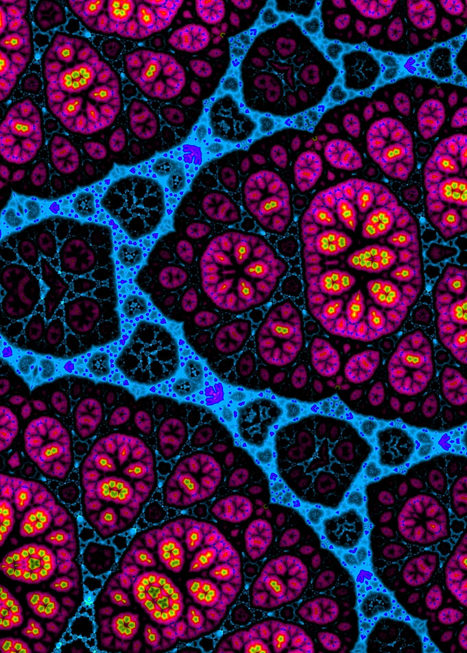 Jewel Tone Funky Fractal