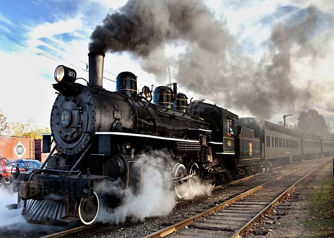 Historic steam locomotive