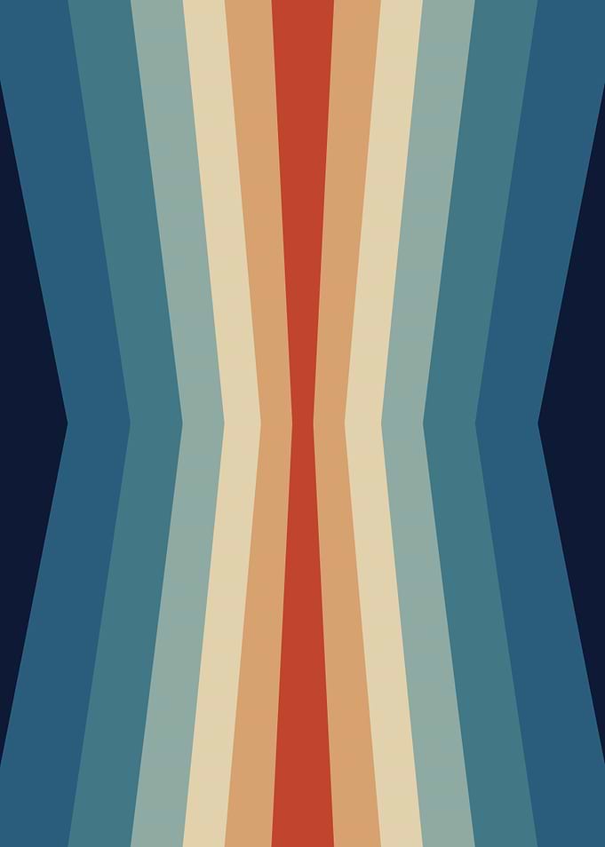 70s Angled Stripes