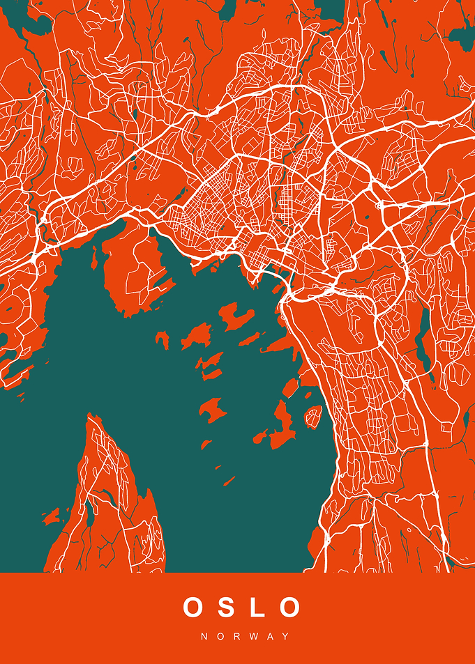 OSLO City Map Norway