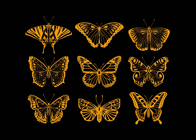 Dark Academia Butterfly