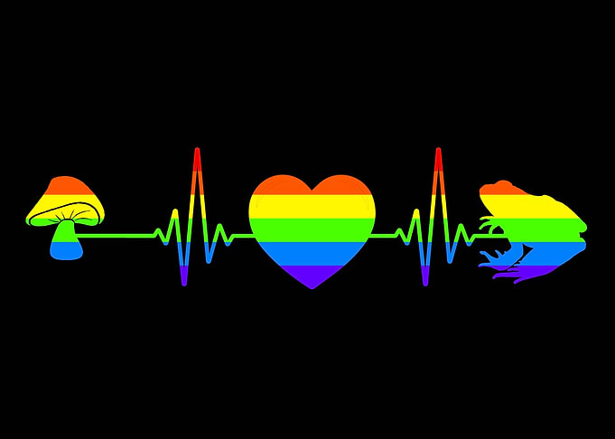 Gay Pride Frog Heartbeat