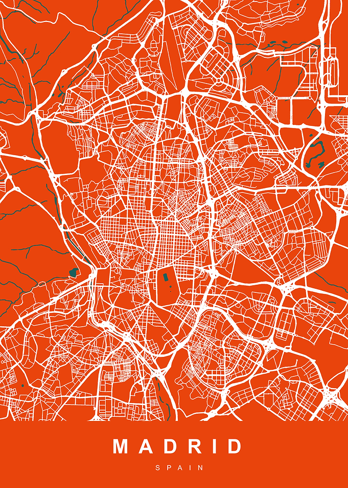 MADRID City Map Spain