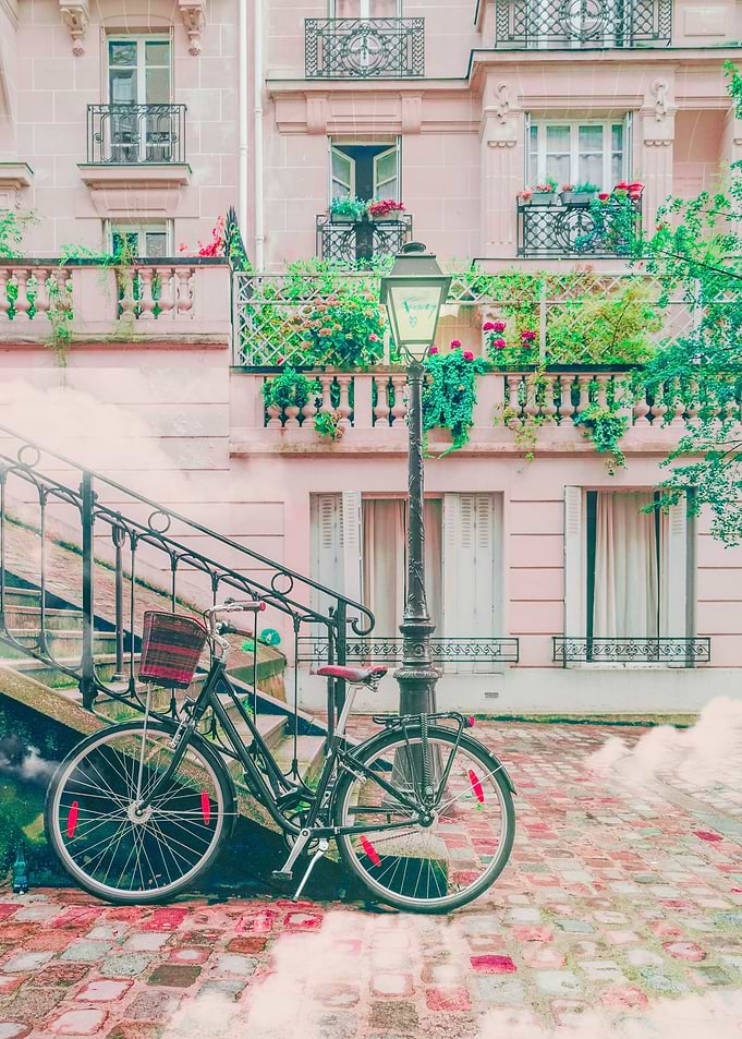 Bicycle French building