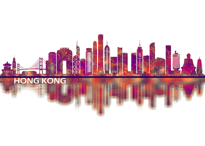 Hong Kong China Skyline