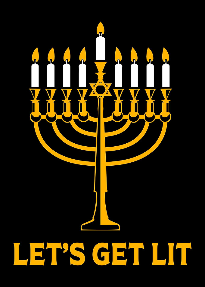 Lets Get Lit Hanukkah