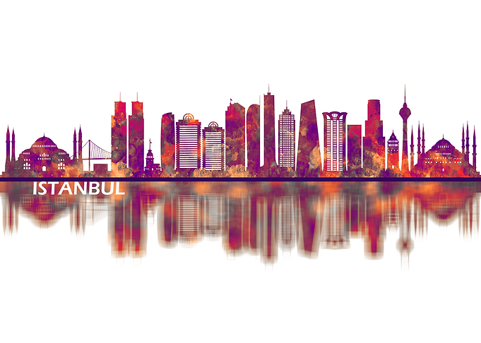 Istanbul Turkey Skyline