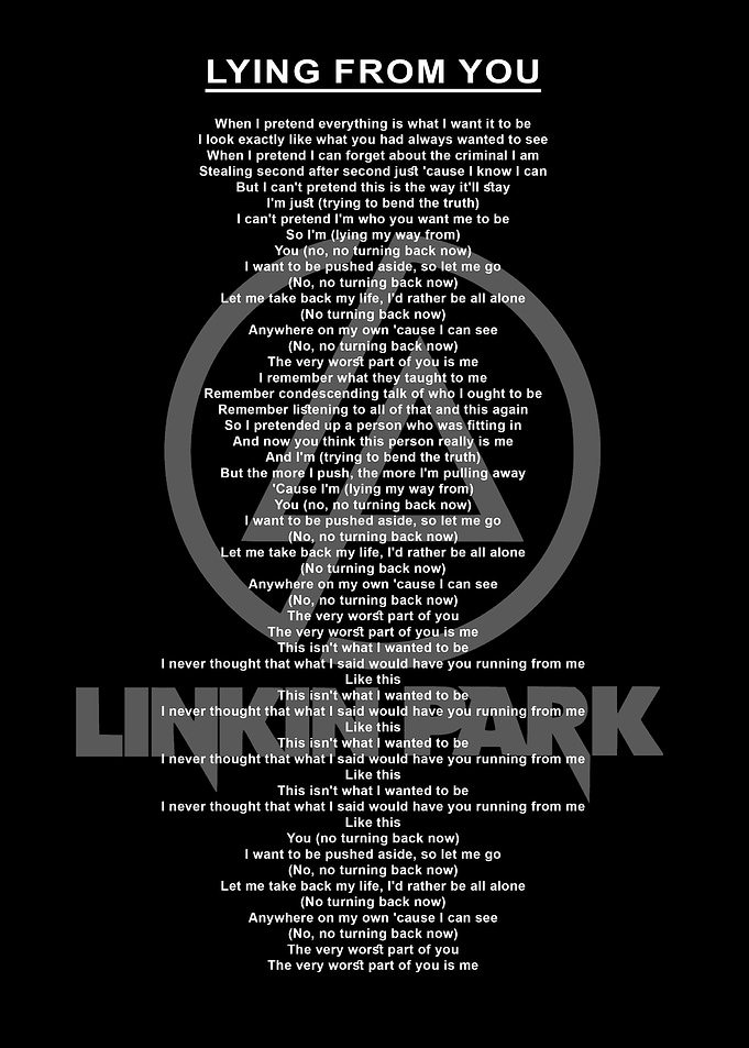 Lyric linkin park