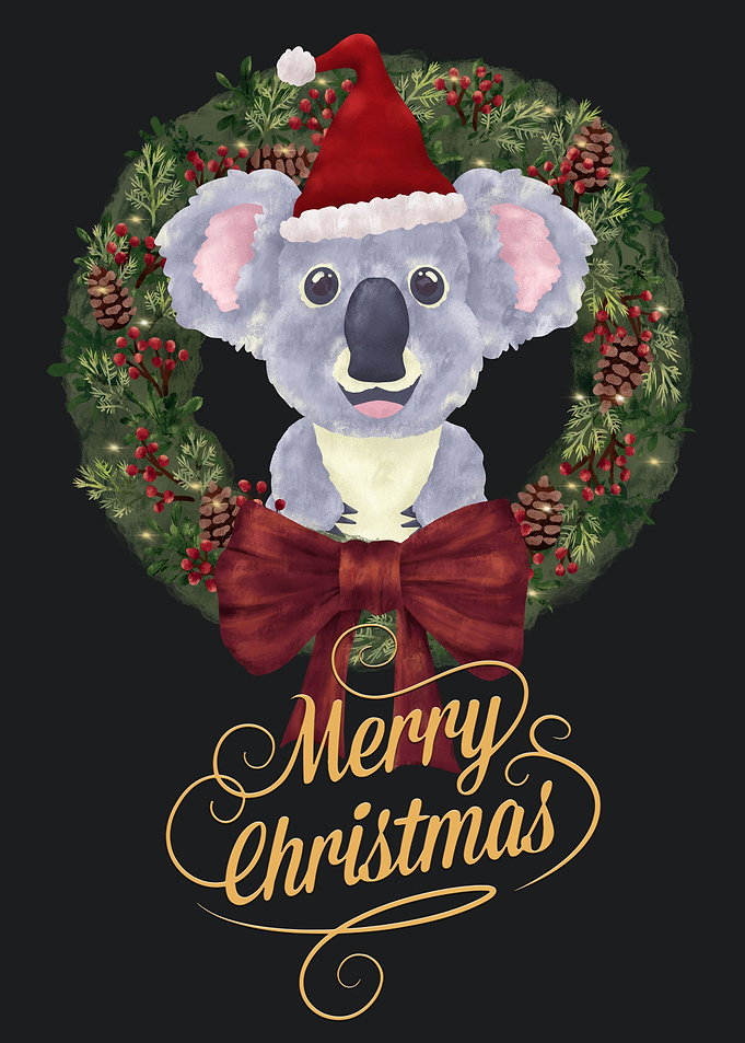 Merry Christmas Koala Bea