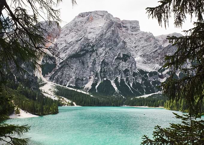 Mountains at Lake Nature