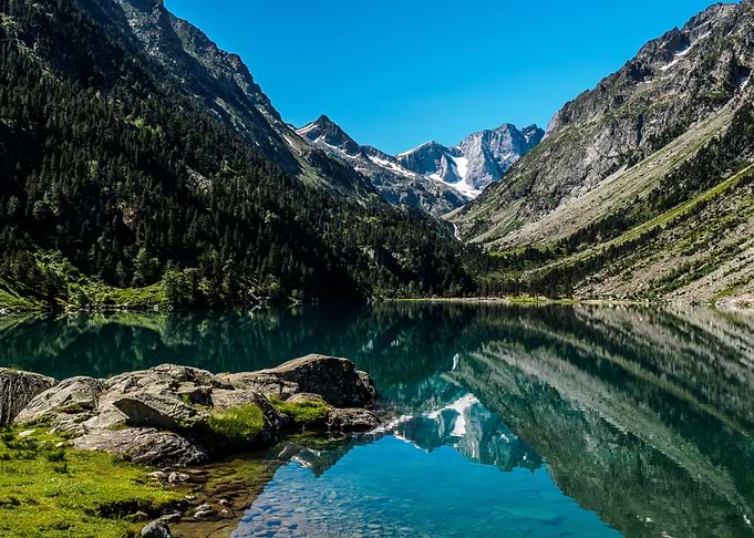 Mountains at Lake Nature