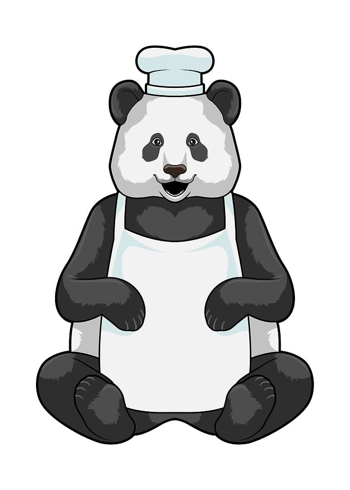 Panda Chef Cooking hat