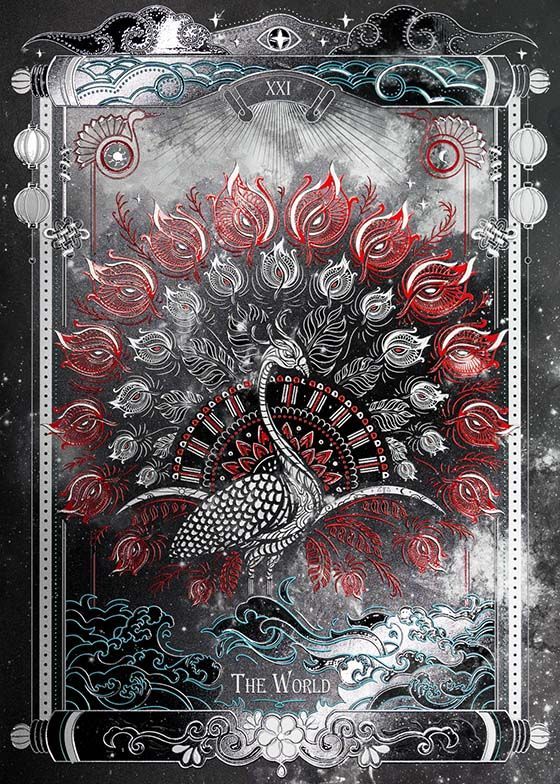 The World Tarot Card metal poster - Limited Edition | Displate