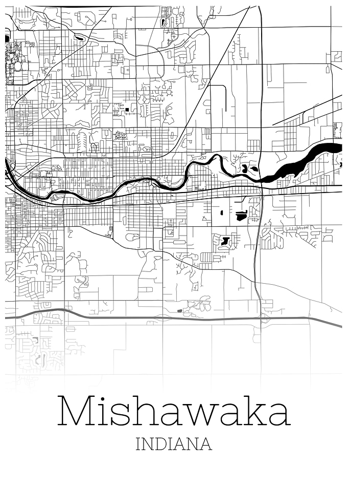 Mishawaka Indiana city map