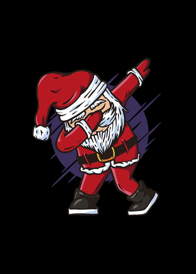 Dabbing Santa Christmas