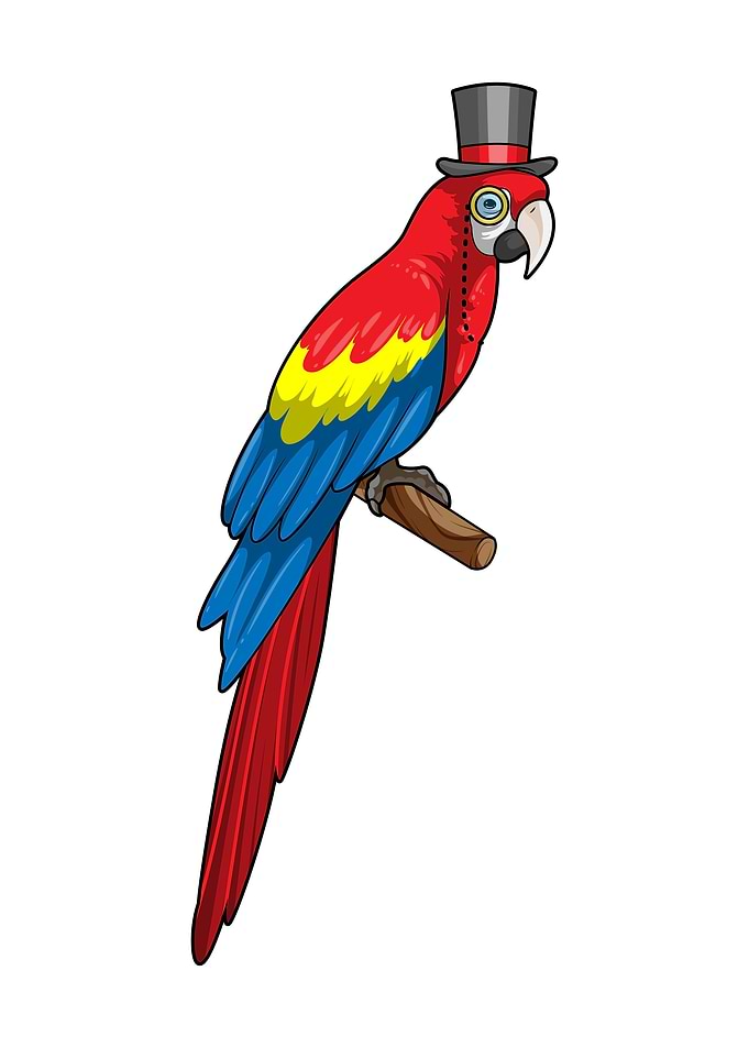 Parrot Gentleman Hat