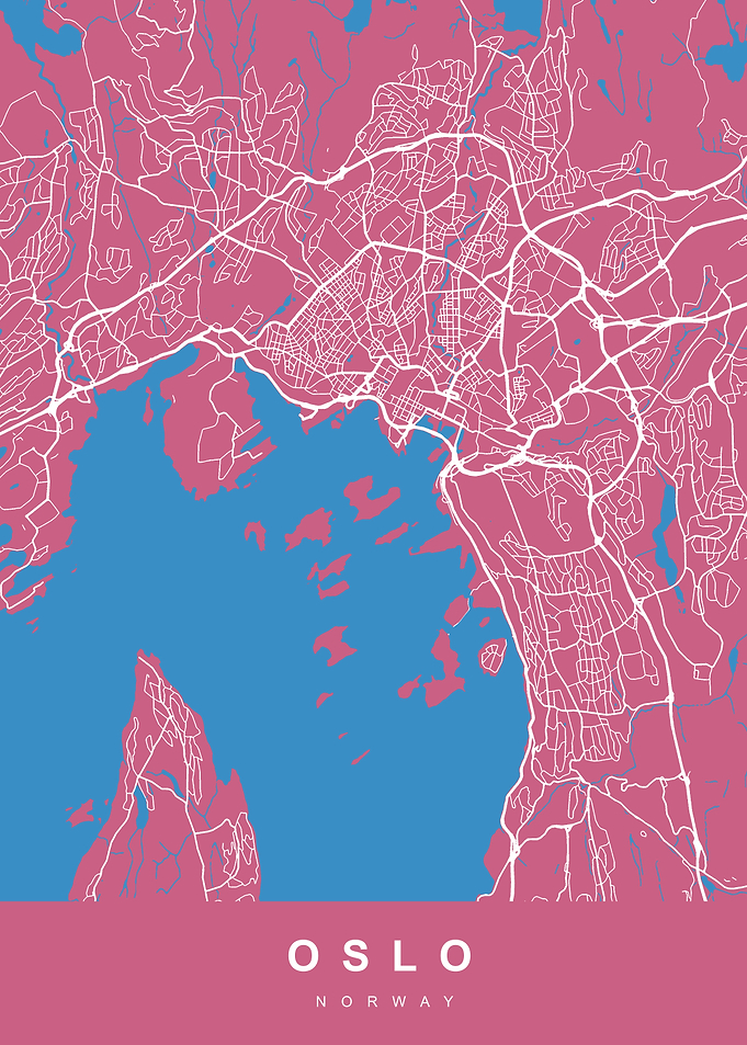 OSLO City Map Norway