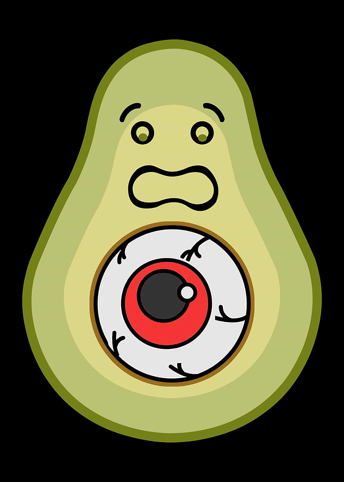 Weirdcore Avocado Eye