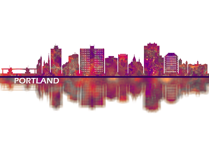 Portland Maine Skyline