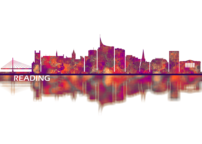 Reading England Skyline