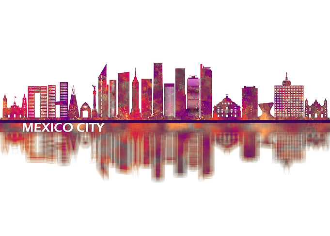 Mexico city Mexico Skyline