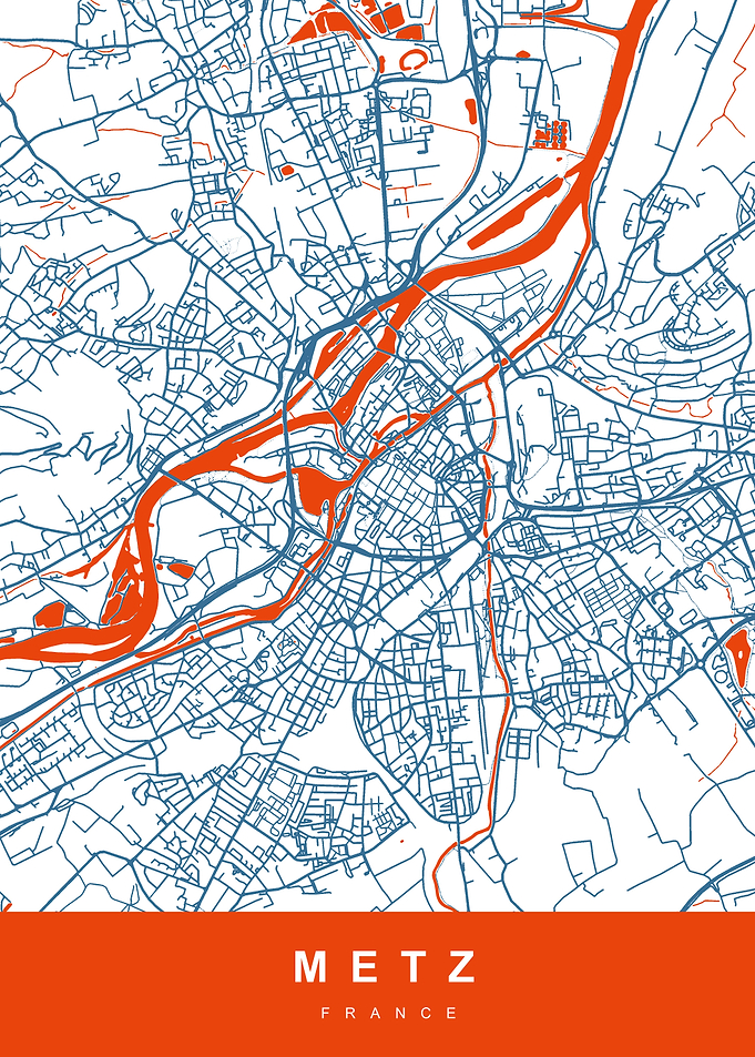 METZ City Map France