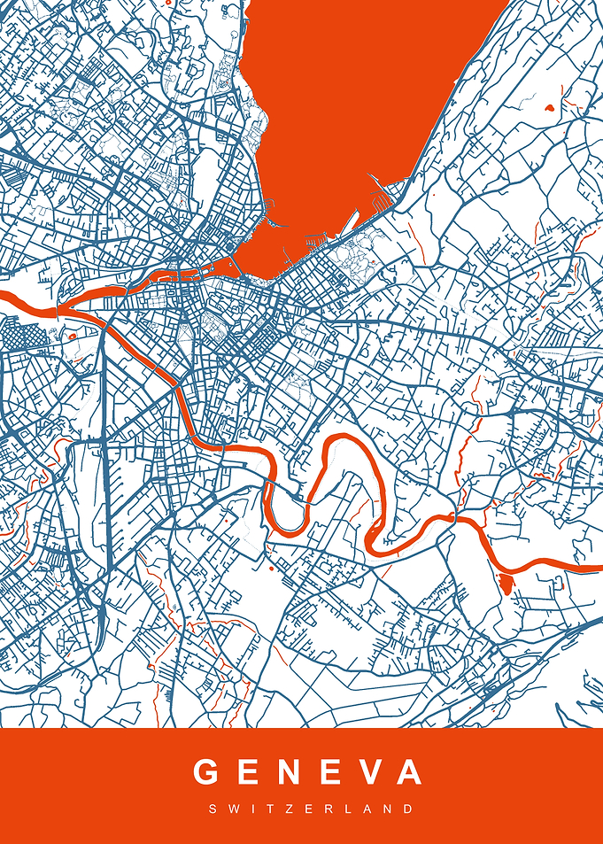 Geneva City Map Italia