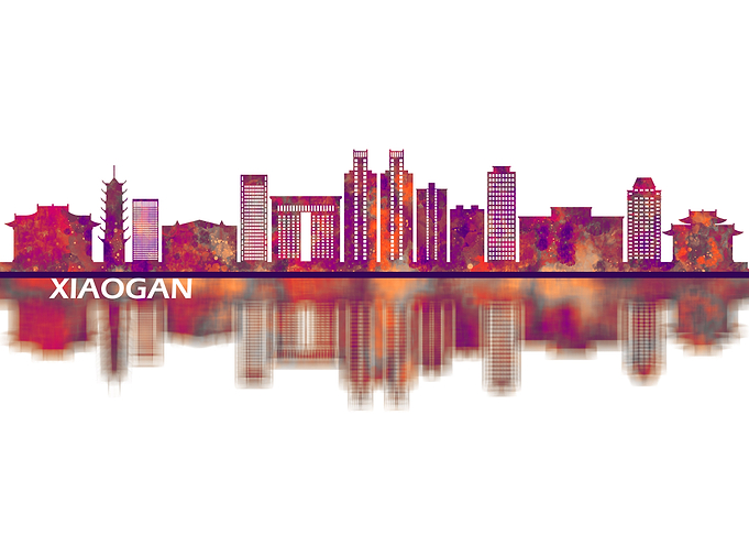 Xiaogan China Skyline