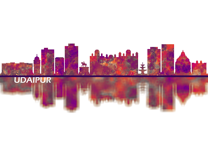 Udaipur Rajasthan Skyline