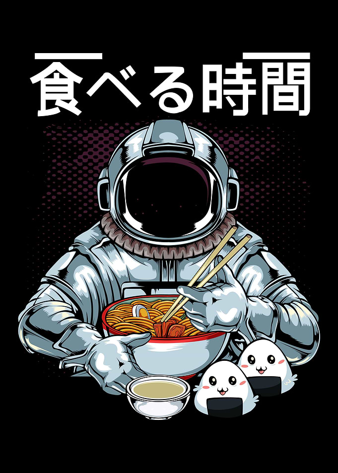 Japanese Ramen Astronaut