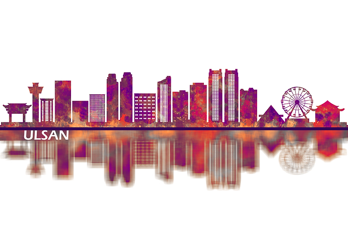 Ulsan South Korea Skyline