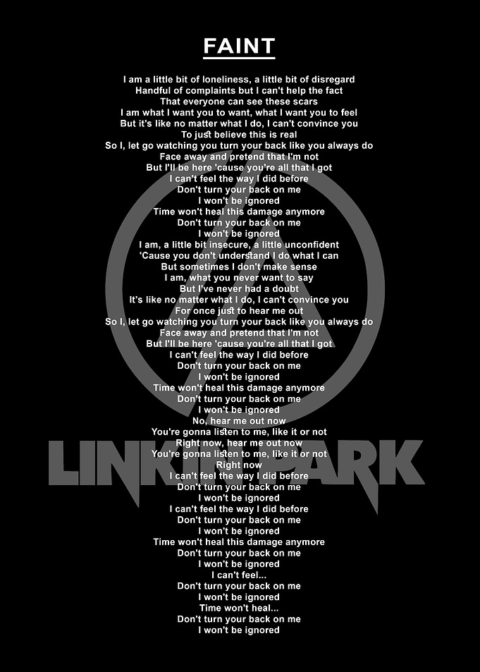 Lyric linkin park