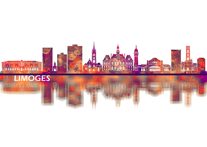 Limoges France Skyline