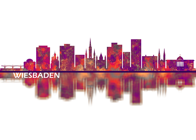Wiesbaden Germany Skyline