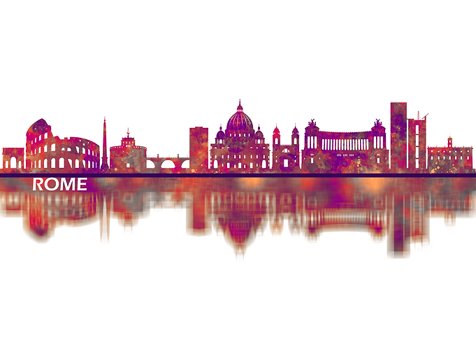Rome Italy Skyline