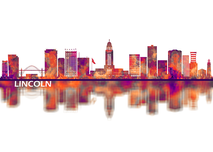 Lincoln Nebraska Skyline