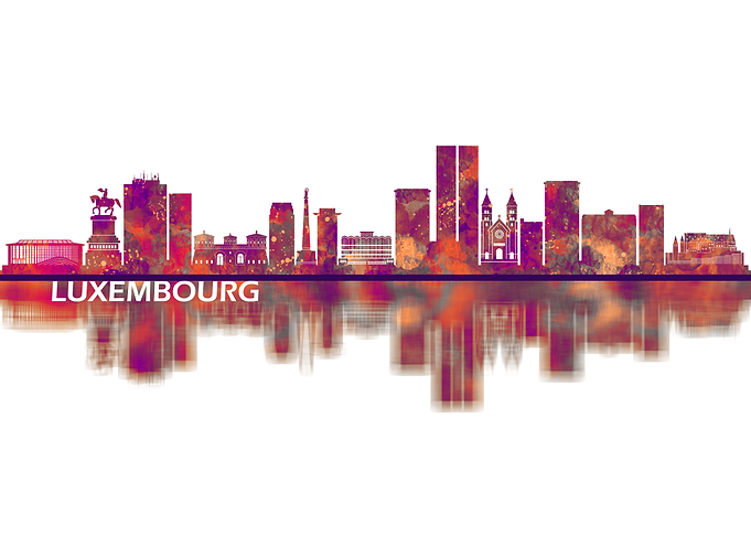 Luxembourg City Skyline