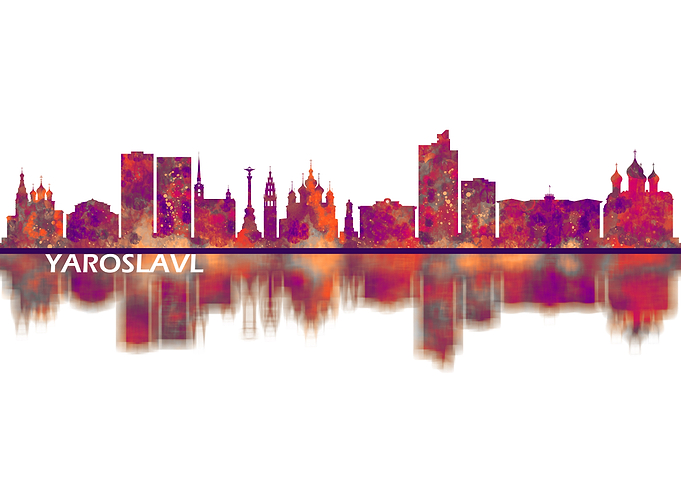 Yaroslavl Russia Skyline