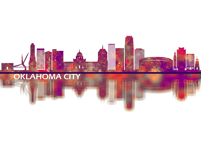 Oklahoma City USA Skyline