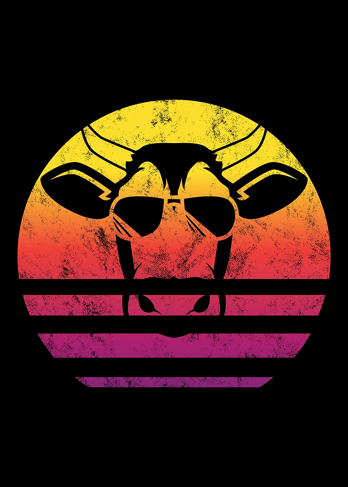 Cow Retro Vintage