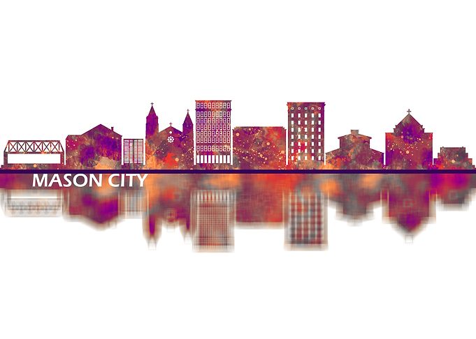 Mason City Iowa Skyline